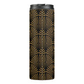 Art Deco Pattern. Seamless black and gold backgrou Thermosbeker (Achterkant)