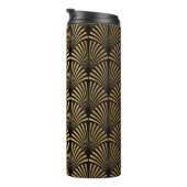 Art Deco Pattern. Seamless black and gold backgrou Thermosbeker (Geroteerd rechts)