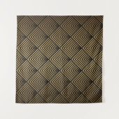 Art Deco Pattern. Seamless black and gold backgrou Wandkleed (Voorkant (horizontaal))