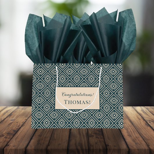 Art Deco Pattern voor Mannen Groot Cadeauzakje