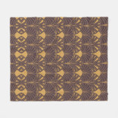 Art Deco pattern with fan-shaped motifs  Fleece Deken (Voorkant (Horizontaal))