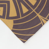 Art Deco pattern with fan-shaped motifs  Fleece Deken (Hoek)