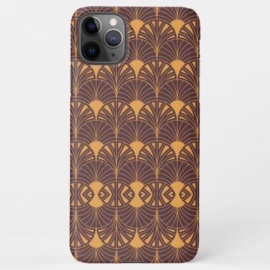 Art Deco pattern with fan-shaped motifs  iPhone Hoesje (Achterkant)