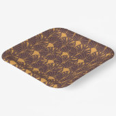 Art Deco pattern with fan-shaped motifs  Papieren Bordje (Gebogen)