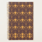 Art Deco pattern with fan-shaped motifs  Planner (Voorkant)