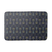 Art Deco pattern with geometric shapes in gold Badmat (Voorkant)