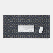 Art Deco pattern with geometric shapes in gold Bureaumat (Keyboard & Muis)