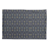 Art Deco pattern with geometric shapes in gold Kussensloop (Achterkant-Links)