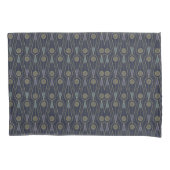 Art Deco pattern with geometric shapes in gold Kussensloop (Voorkant-Links)