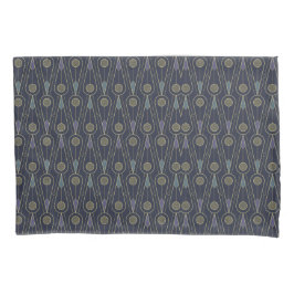Art Deco pattern with geometric shapes in gold Kussensloop