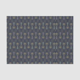 Art Deco pattern with geometric shapes in gold Tissuepapier