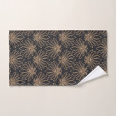Art Deco pattern with gold floral motifs  Bad Handdoek (Handdoek)