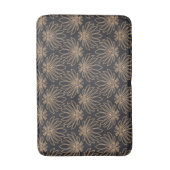 Art Deco pattern with gold floral motifs  Badmat (Voorkant Verticaal)