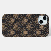 Art Deco pattern with gold floral motifs  Case-Mate iPhone Case (Achterkant (horizontaal))
