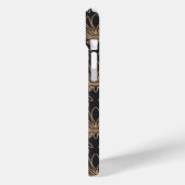 Art Deco pattern with gold floral motifs  Case-Mate iPhone Case (Achterkant / Links)