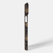 Art Deco pattern with gold floral motifs  Case-Mate iPhone Case (Achterkant / Rechts)
