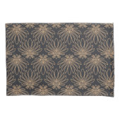 Art Deco pattern with gold floral motifs  Kussensloop (Voorkant-Links)