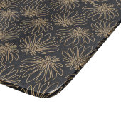 Art Deco pattern with gold floral motifs  Snijplank (Hoek)
