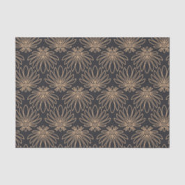 Art Deco pattern with gold floral motifs  Tissuepapier