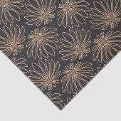 Art Deco pattern with gold floral motifs  Tissuepapier (Detail)