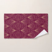 Art Deco pattern with gold geometric fan motifs  Bad Handdoek (Handdoek)