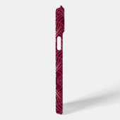 Art Deco pattern with gold geometric fan motifs  Case-Mate iPhone Case (Achterkant / Rechts)