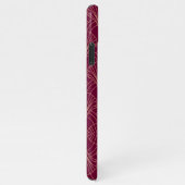 Art Deco pattern with gold geometric fan motifs  iPhone Hoesje (Rechterkant)
