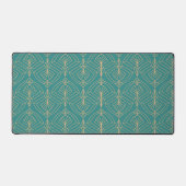 Art Deco pattern with gold geometric shapes  Bureaumat (Voorkant)