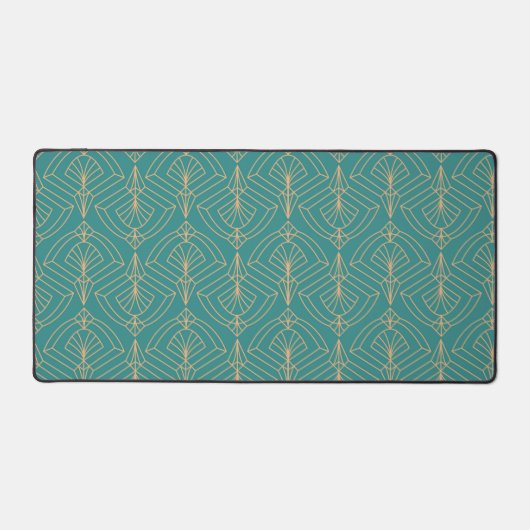 Art Deco pattern with gold geometric shapes  Bureaumat (Voorkant)