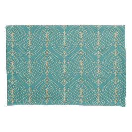 Art Deco pattern with gold geometric shapes  Kussensloop