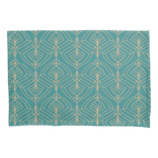 Art Deco pattern with gold geometric shapes  Kussensloop (Voorkant-Links)