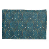 Art Deco pattern with gold geometric shapes Kussensloop (Achterkant-Links)