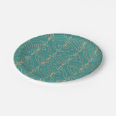 Art Deco pattern with gold geometric shapes  Papieren Bordje (Gekanteld)