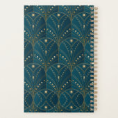 Art Deco pattern with gold geometric shapes Planner (Achterkant)