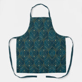 Art Deco pattern with gold geometric shapes Schort (Voorkant)