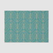 Art Deco pattern with gold geometric shapes  Tissuepapier (Voorkant)