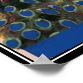 Art Deco pauock Girl  Poster (Hoek)