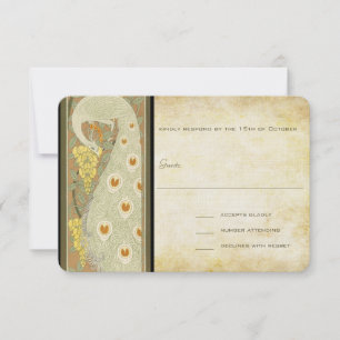 Art Deco Pauw RSVP Kaartje