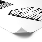 Art Deco Pauwie Bird Animal Illustration Poster (Hoek)