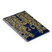 Art Deco peace-ock 1920 Wedding-gastenboek Notitieboek (Rechterzijde)