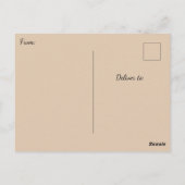 Art Deco Peacock Briefkaart (Achterkant)