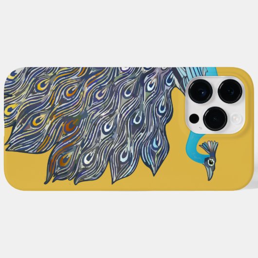 Art Deco Peacock Case-Mate iPhone Case (Achterkant (horizontaal))