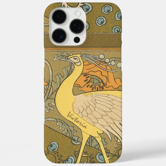 Art Deco Peacock Case-Mate iPhone Case (Achterkant)