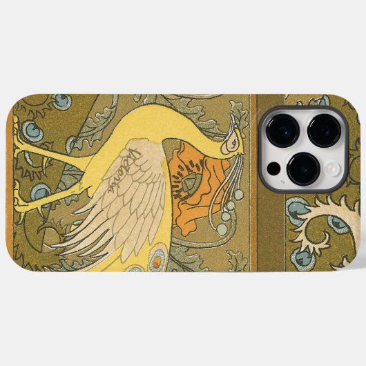 Art Deco Peacock Case-Mate iPhone Case (Achterkant (horizontaal))