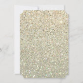 Art Deco Peacock Feather Glitter Movie Ticket Kaart (Achterkant)