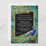 Art Deco Peacock Glam Old Hollywood Regency Kaart<br><div class="desc">Zeer glamoureus, goudglitter ziet Art Deco-lijst met gekolonde vredestroekveren en pauzes. Een prachtige mix van oude wereldstijl en een gedurfd, kleurrijk modern grafisch ontwerp. OPMERKING: Dit is een platgedrukt afbeelding, er zijn geen gouden metalen glitterelementen. COLOR PALETTE: zwart, goud, aqua blauw, koninklijk blauw, groen en paars ONTWERP COLLECTIE: verbluffend mooi,...</div>