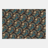 Art Deco Peacock Inpakpapier Vel (Voorkant 3)