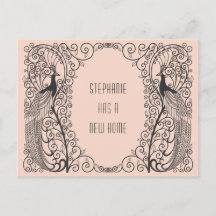 Art Deco Peacock Nieuw adres Verhuizen