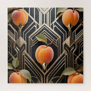 Art Deco Perzik Patroon Legpuzzel