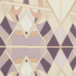 Art Deco perzik pruim lila kleur aangepaste behang